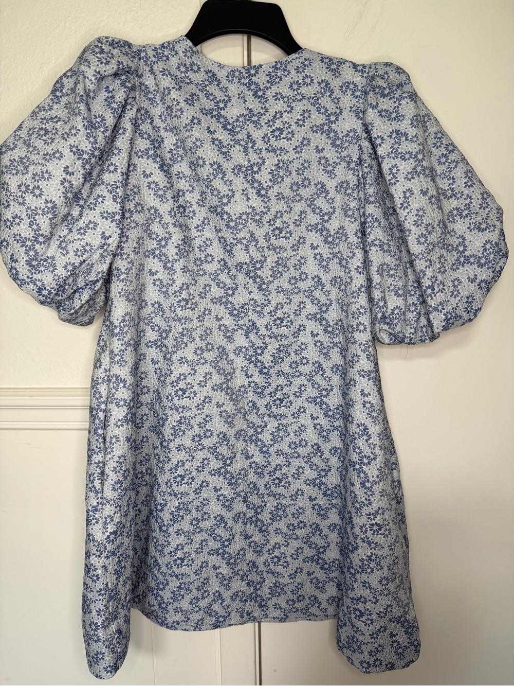 Mable Sky Blue Women's Dress with V-Notch Neckline size S - Picture 3 of 7